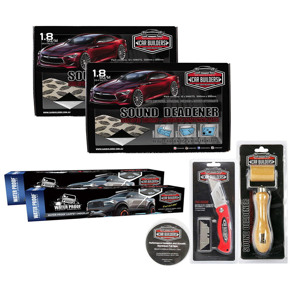 Car Builders Single Cab Sound Deadening Pack 1 - 4x4_SCP_1